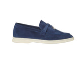 Loro Piana’s Summer Charms Walk Suede - Dark Blue